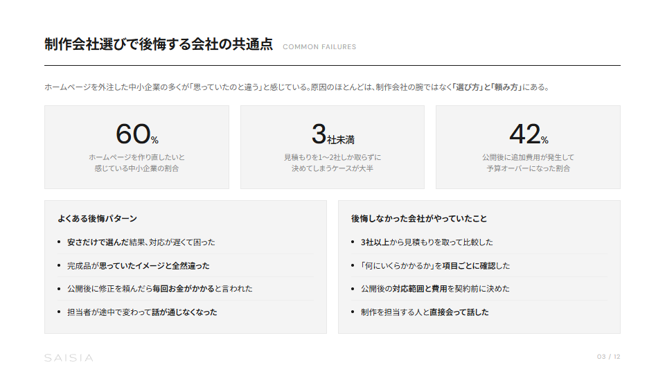 Web制作会社の選び方 — 失敗しない発注チェックリスト プレビュー 2