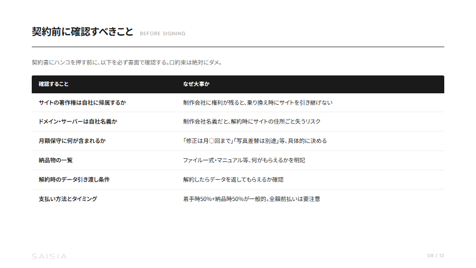 Web制作会社の選び方 — 失敗しない発注チェックリスト プレビュー 5