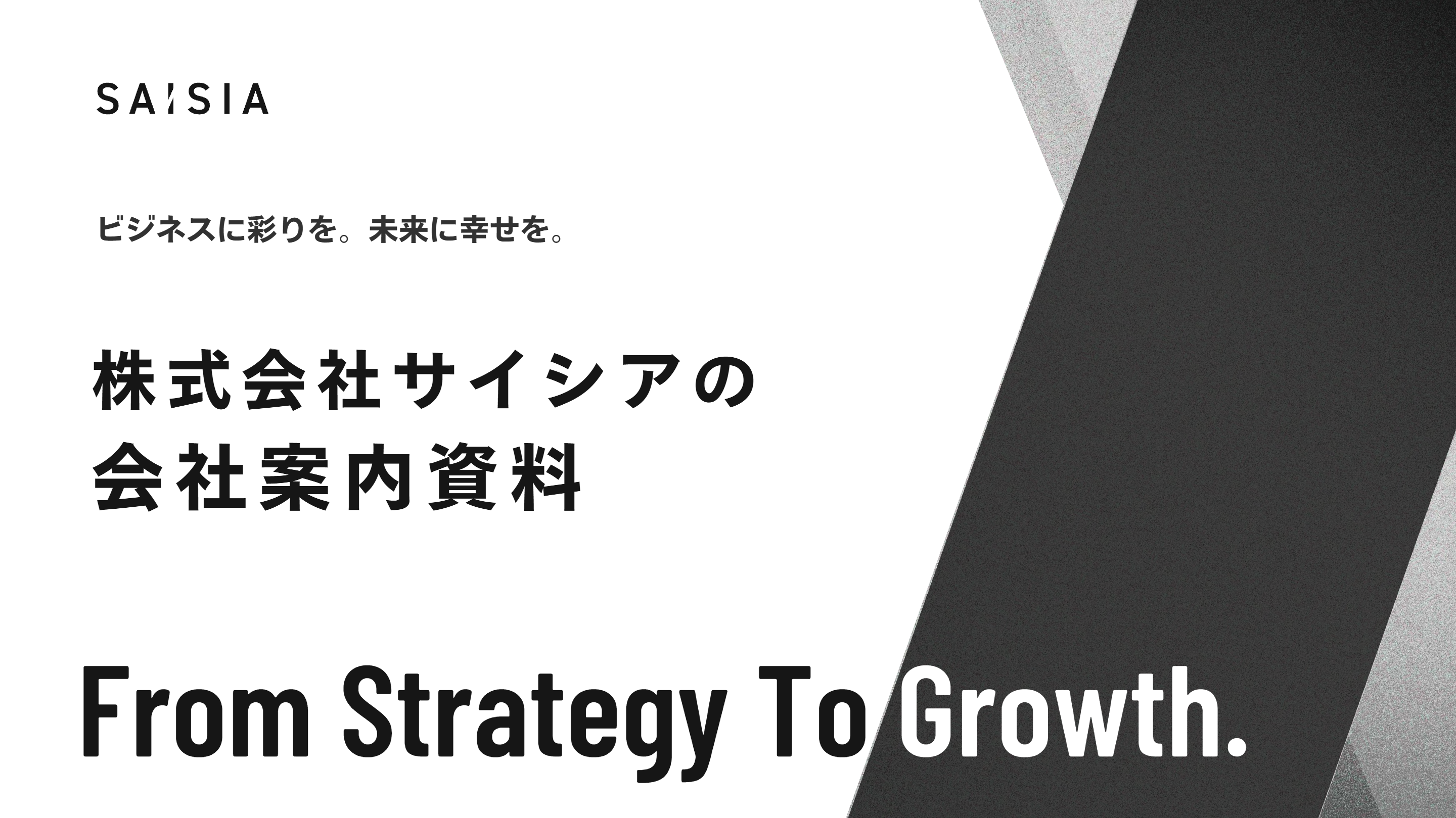 株式会社サイシアの会社案内資料